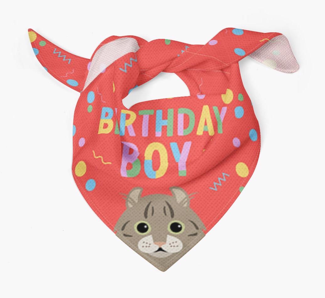 Birthday Boy: Personalized {breedCommonName} Bandana