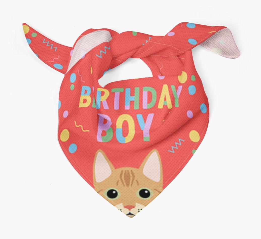 Birthday Boy: Personalized {breedCommonName} Bandana