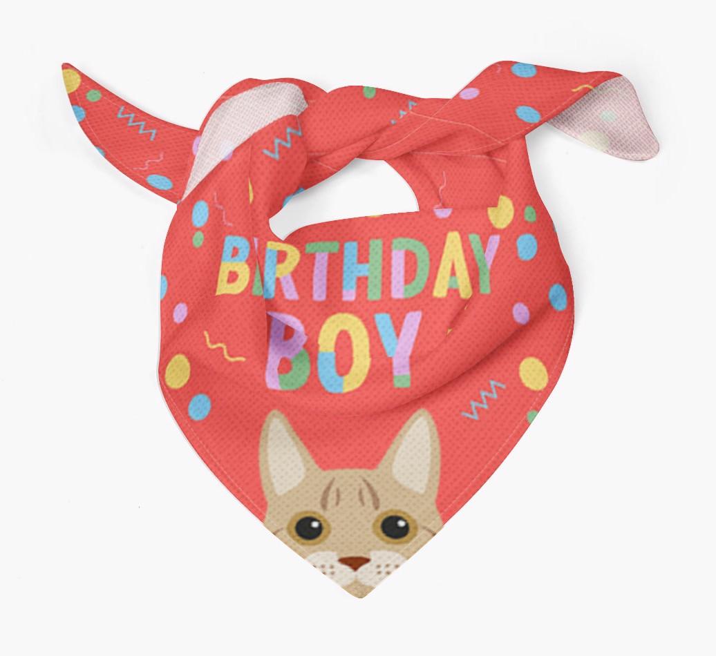 Birthday Boy: Personalized {breedCommonName} Bandana