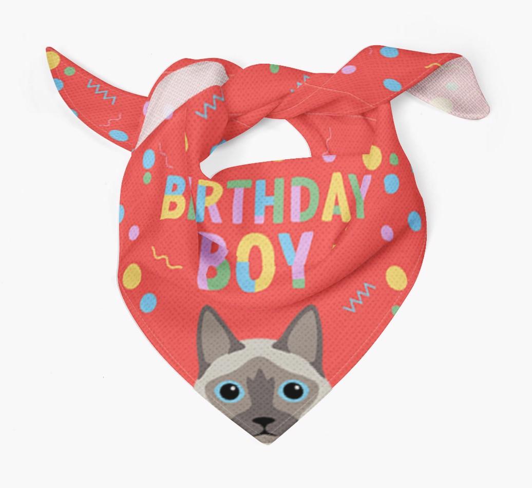 Birthday Boy: Personalized {breedCommonName} Bandana