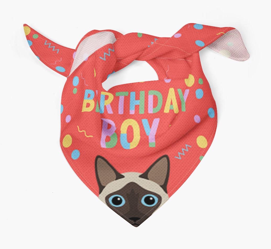 Birthday Boy: Personalized {breedCommonName} Bandana