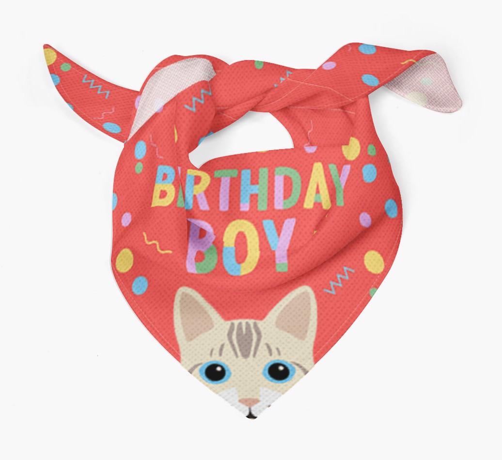 Birthday Boy: Personalized {breedCommonName} Bandana
