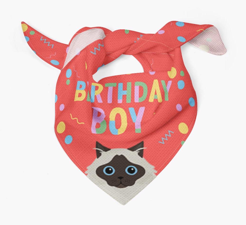 Birthday Boy: Personalized {breedCommonName} Bandana