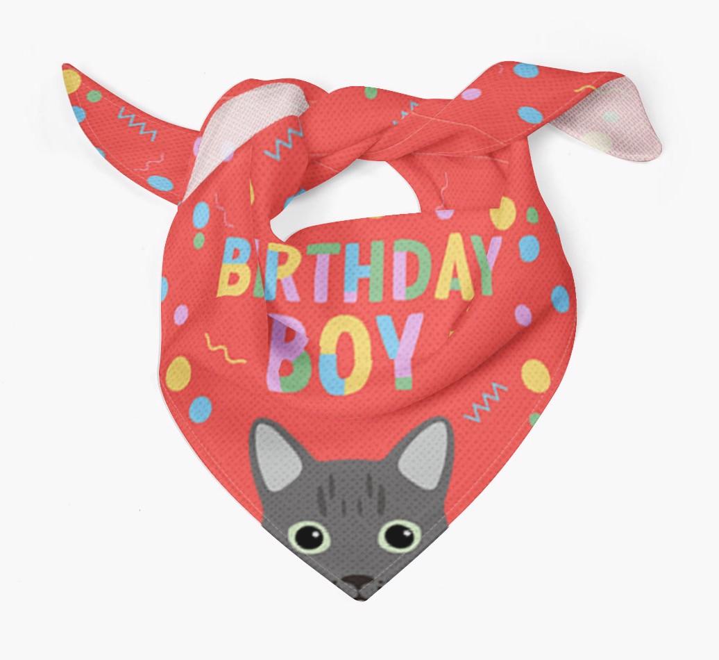 Birthday Boy: Personalized {breedCommonName} Bandana