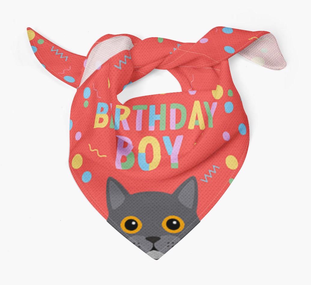 Birthday Boy: Personalized {breedCommonName} Bandana
