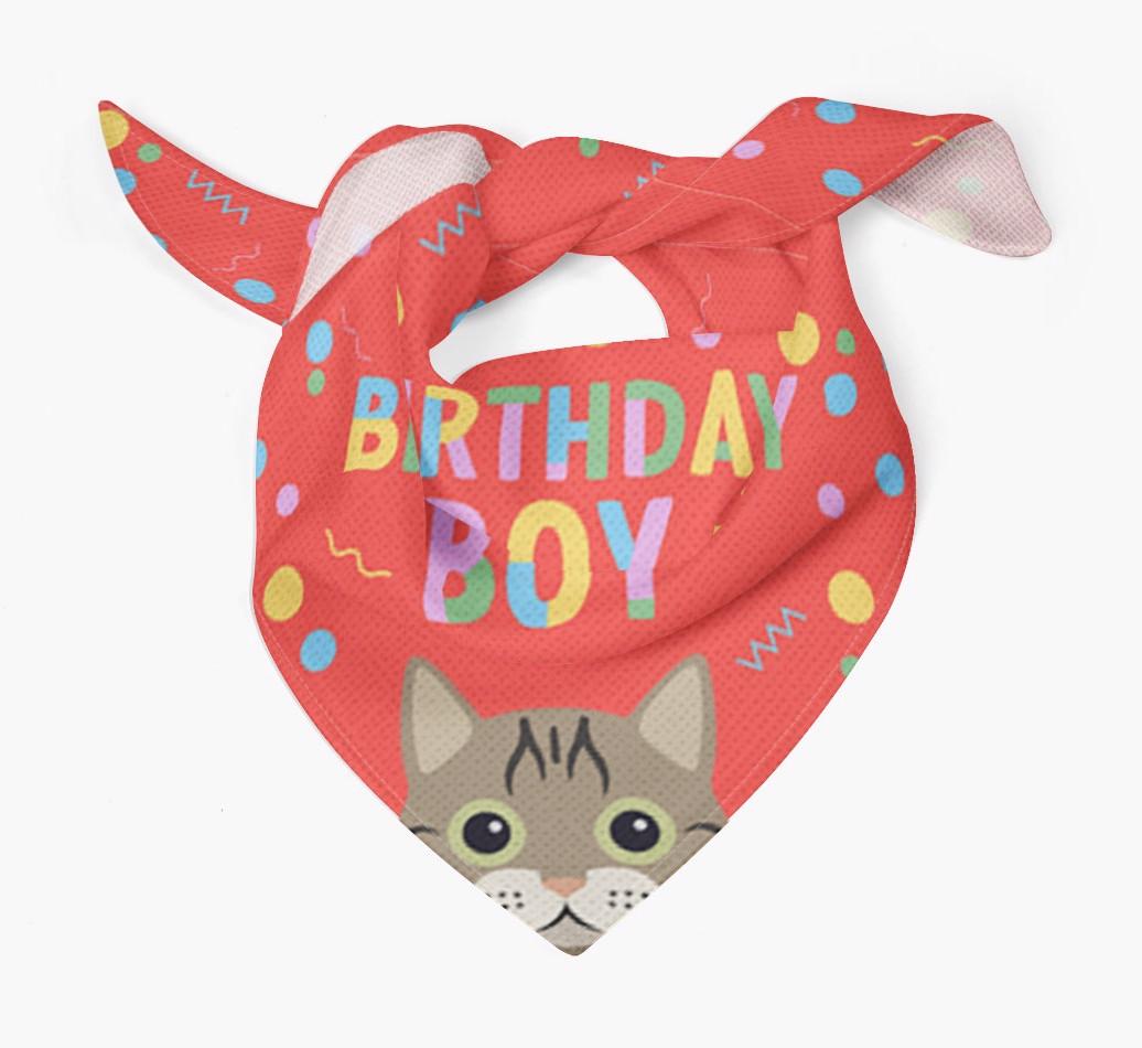 Birthday Boy: Personalized {breedCommonName} Bandana