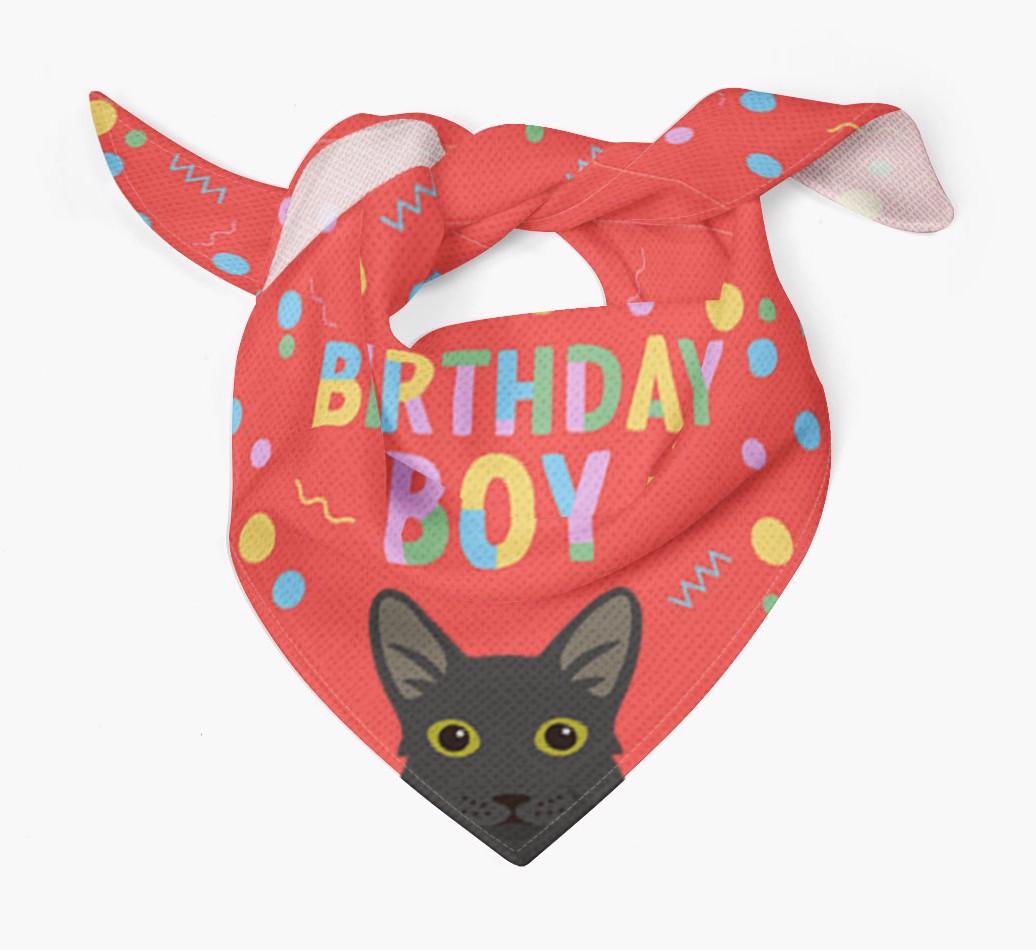Birthday Boy: Personalized {breedCommonName} Bandana