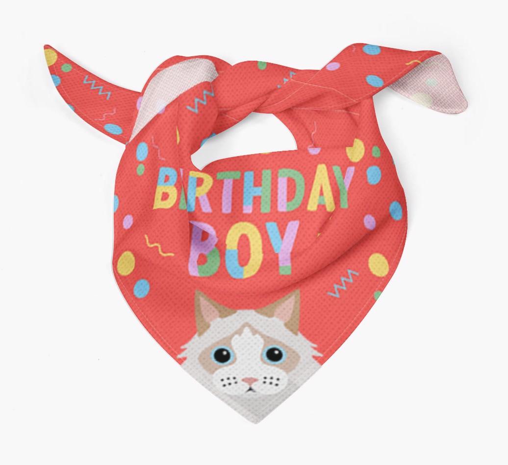 Birthday Boy: Personalized {breedCommonName} Bandana
