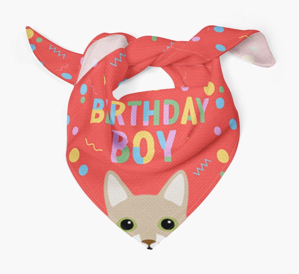 Birthday Boy: Personalized {breedCommonName} Bandana