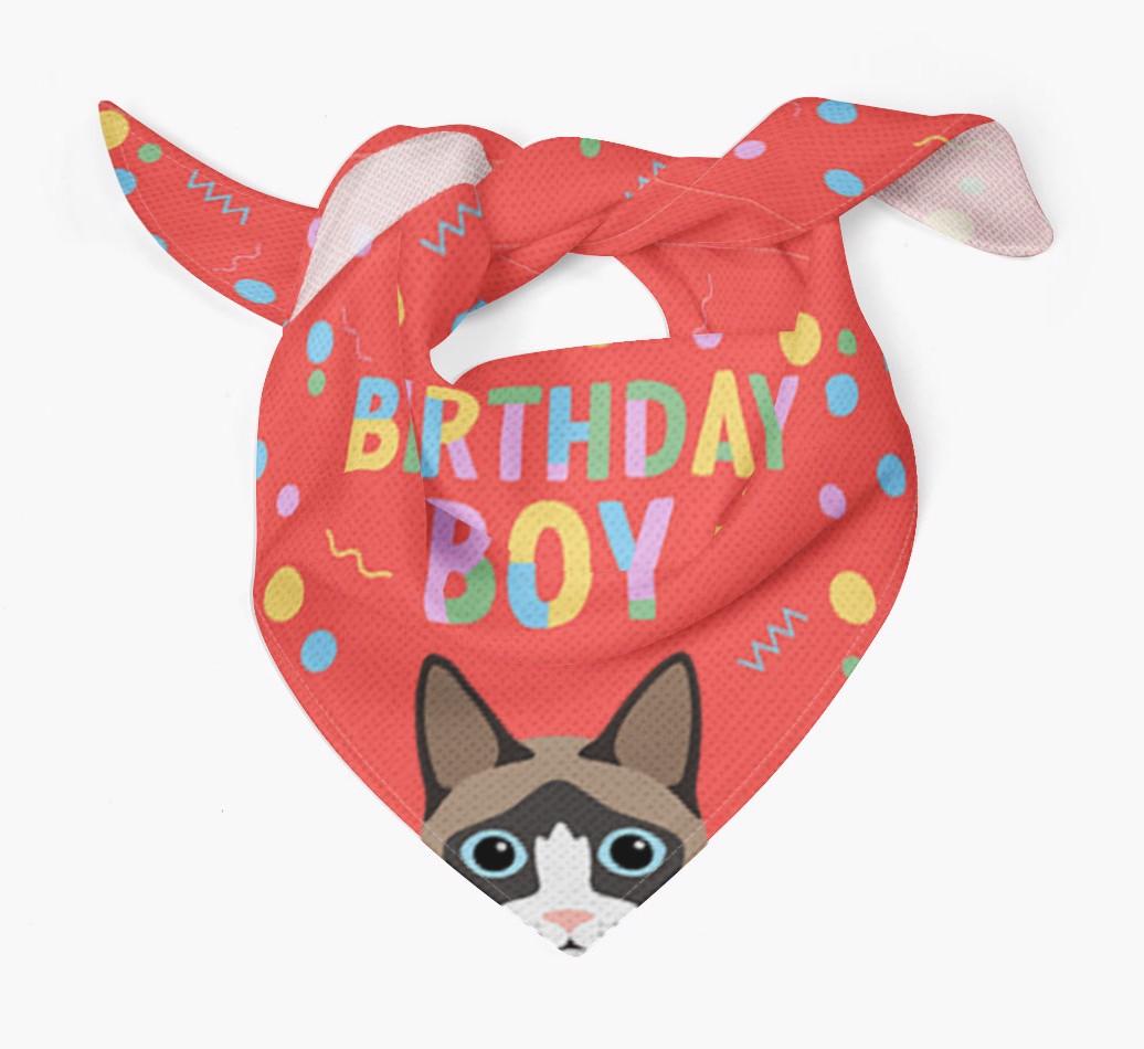 Birthday Boy: Personalized {breedCommonName} Bandana