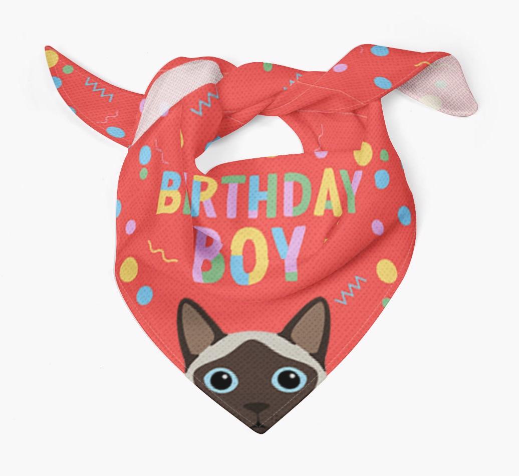Birthday Boy: Personalized {breedCommonName} Bandana