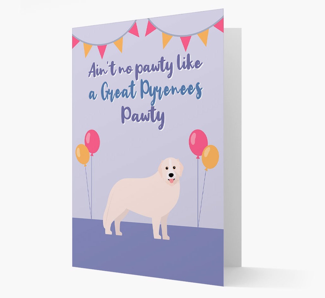 Ain't No Pawty: Personalized {breedFullName} Card