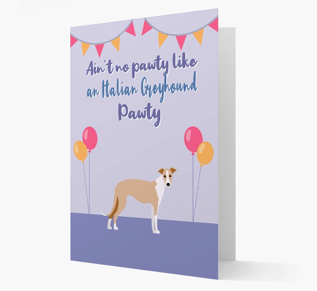 Ain't No Pawty: Personalized {breedFullName} Card