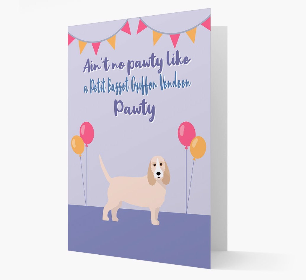 Ain't No Pawty: Personalized {breedFullName} Card