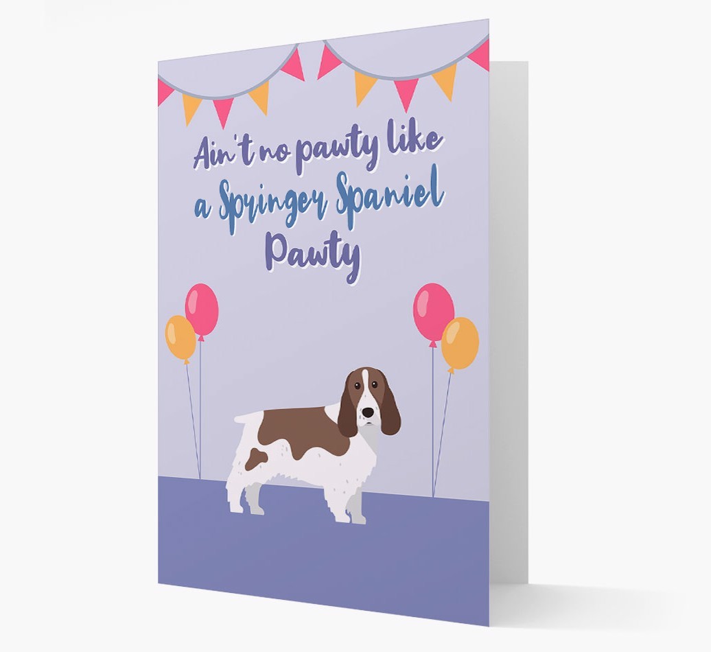 Ain't No Pawty: Personalized {breedFullName} Card