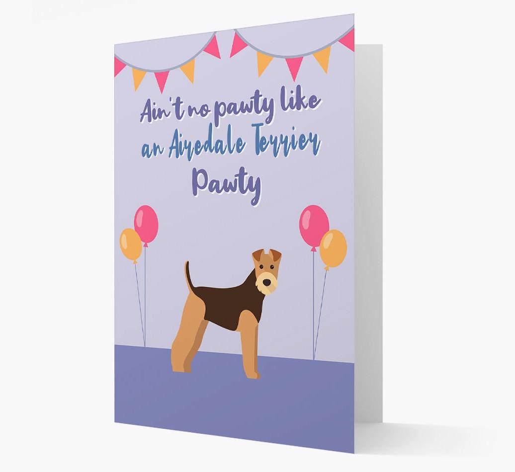 Ain't No Pawty: Personalized {breedFullName} Card