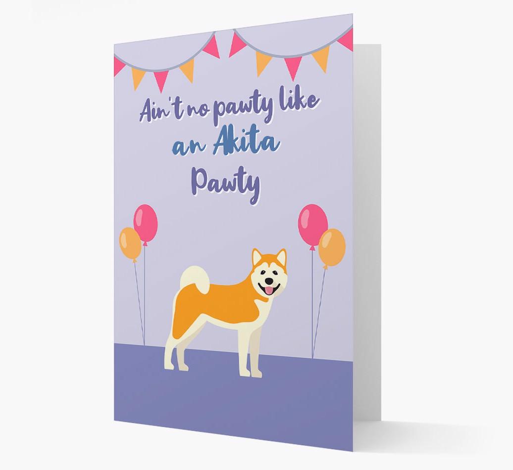 Ain't No Pawty: Personalized {breedFullName} Card
