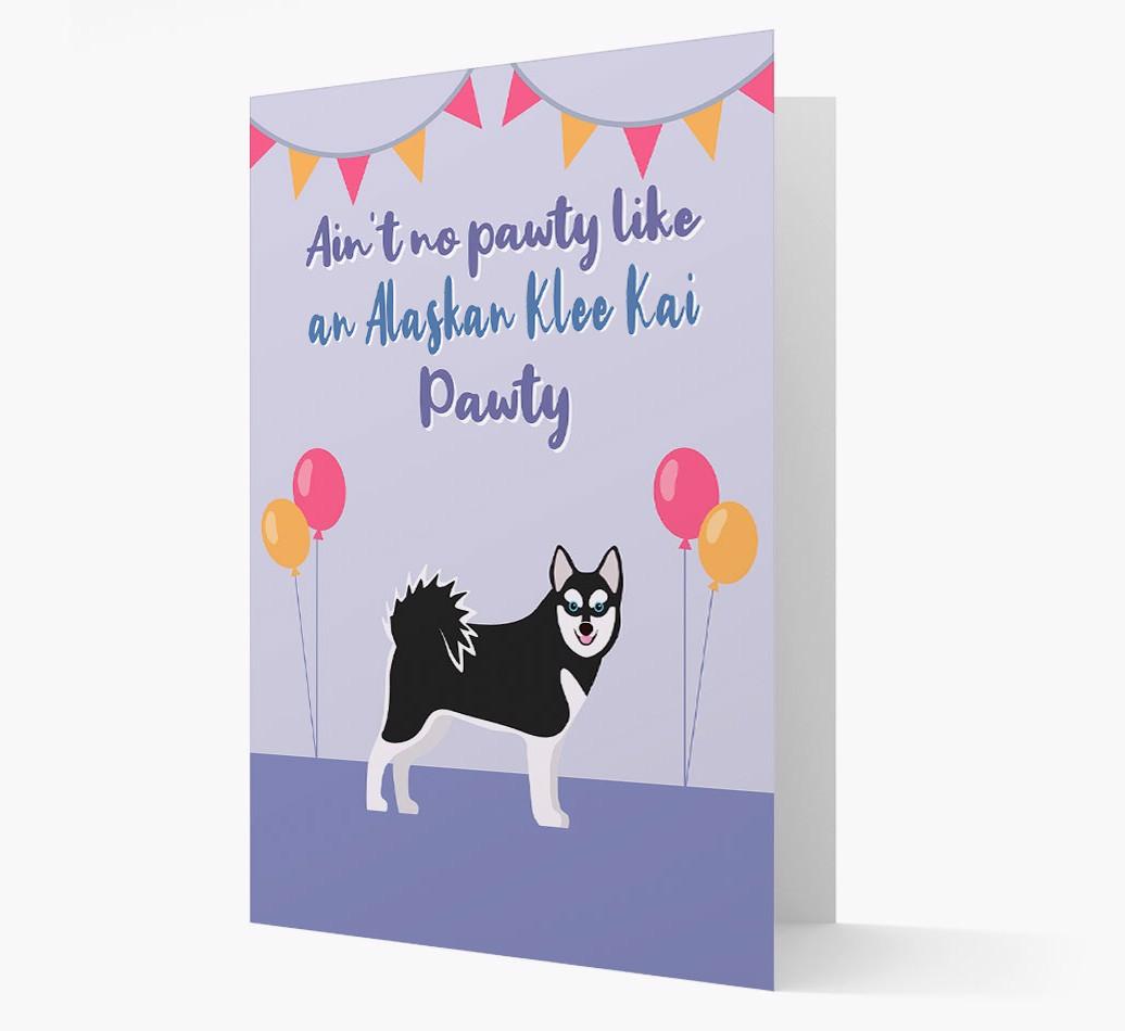Ain't No Pawty: Personalized {breedFullName} Card