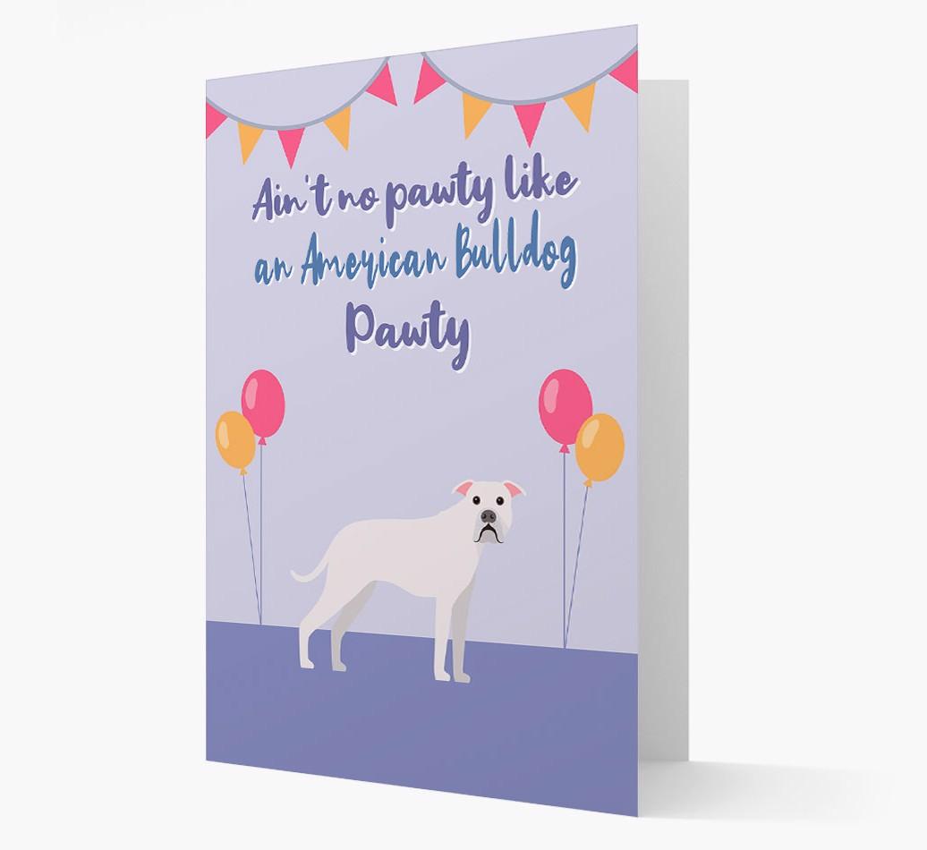 Ain't No Pawty: Personalized {breedFullName} Card