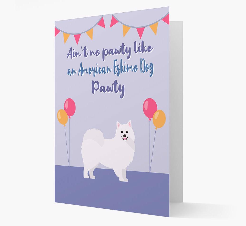 Ain't No Pawty: Personalized {breedFullName} Card