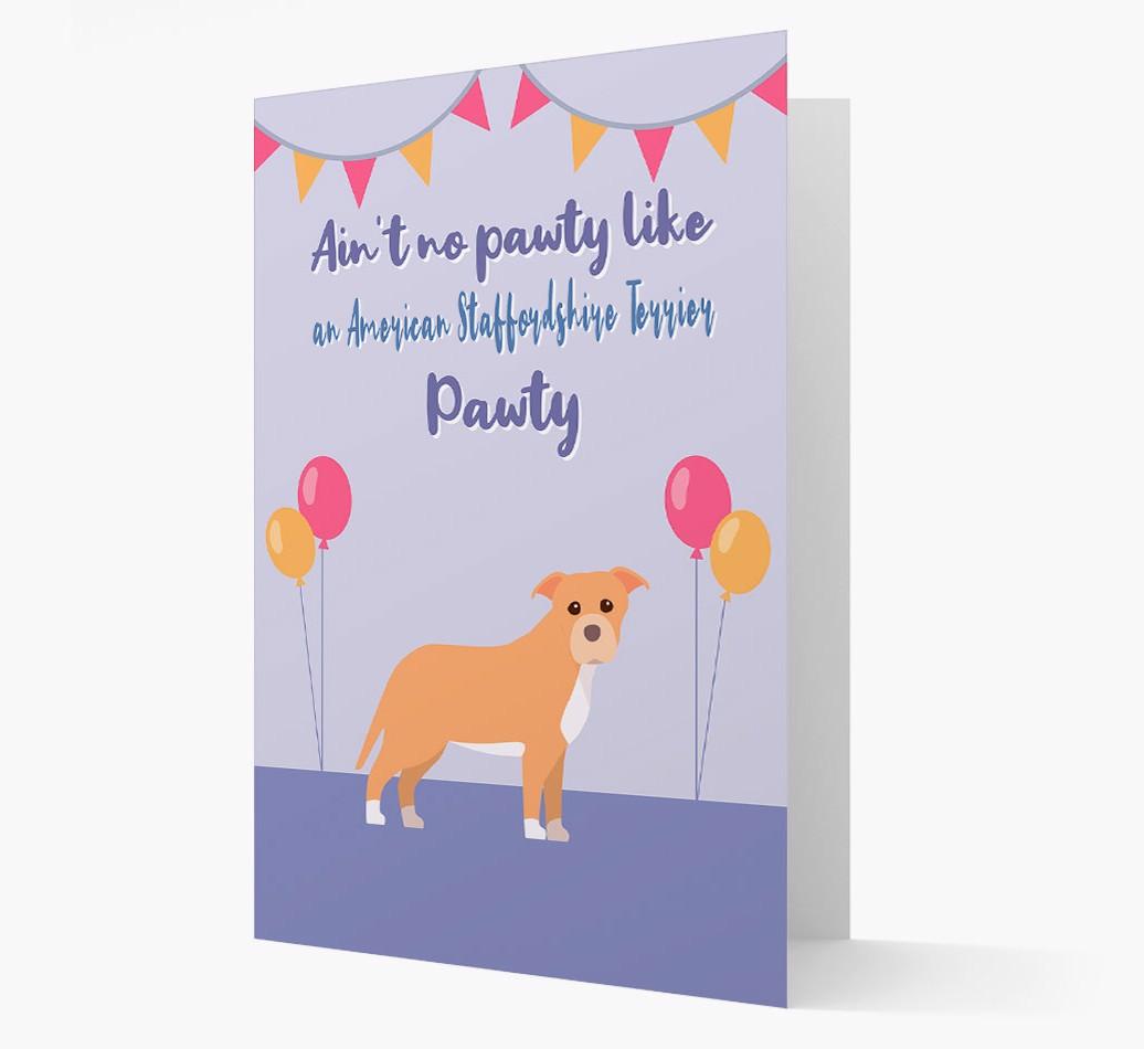 Ain't No Pawty: Personalized {breedFullName} Card