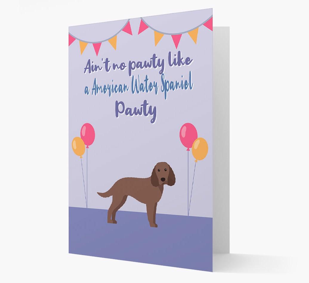 Ain't No Pawty: Personalized {breedFullName} Card