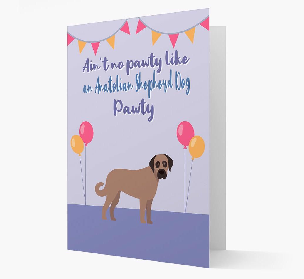 Ain't No Pawty: Personalized {breedFullName} Card
