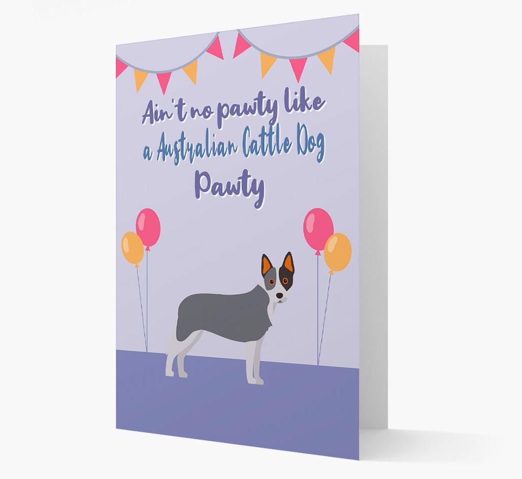 Ain't No Pawty: Personalized {breedFullName} Card
