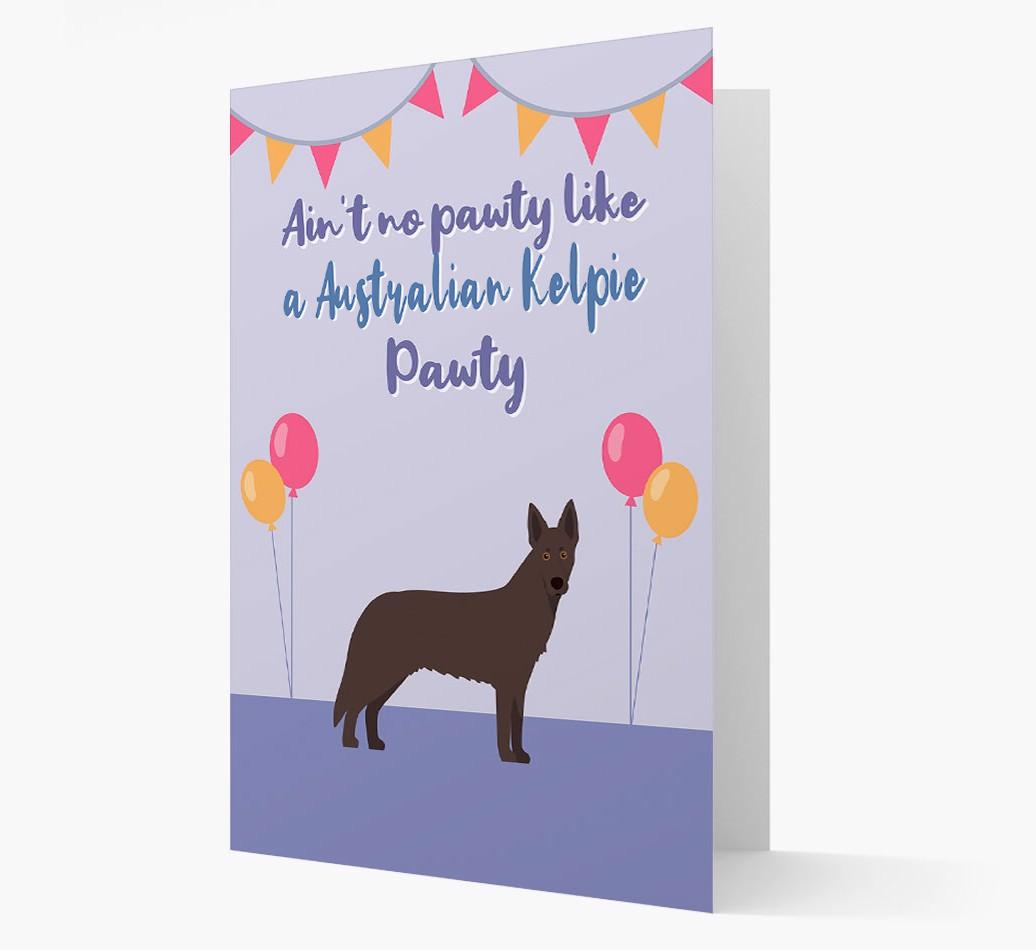 Ain't No Pawty: Personalized {breedFullName} Card