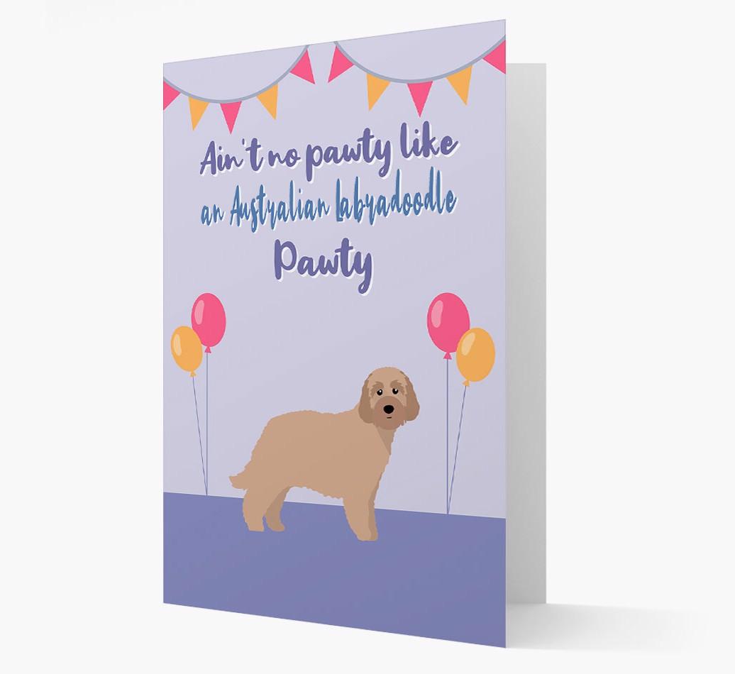 Ain't No Pawty: Personalized {breedFullName} Card