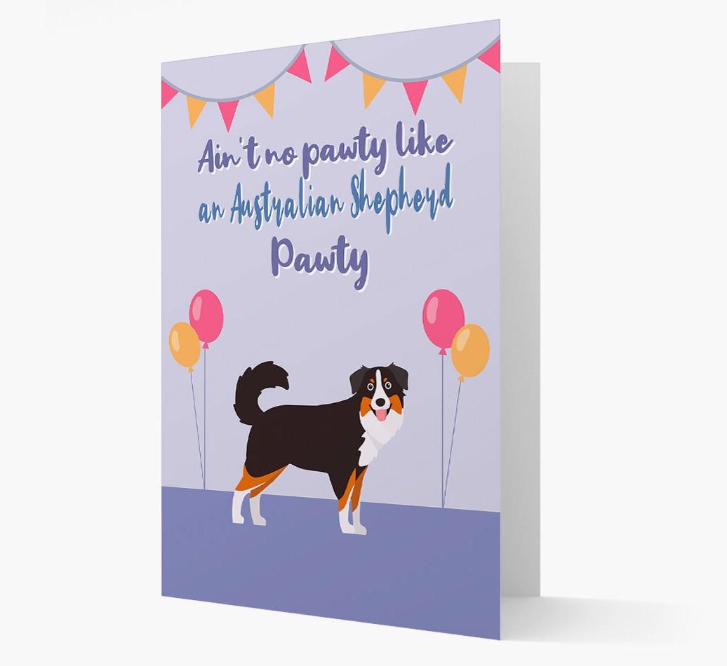 Ain't No Pawty: Personalized {breedFullName} Card