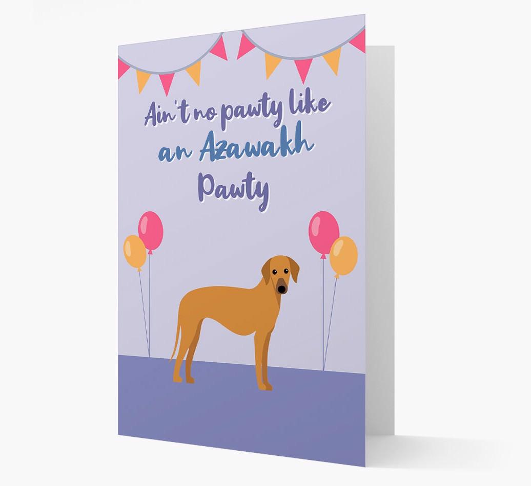 Ain't No Pawty: Personalized {breedFullName} Card