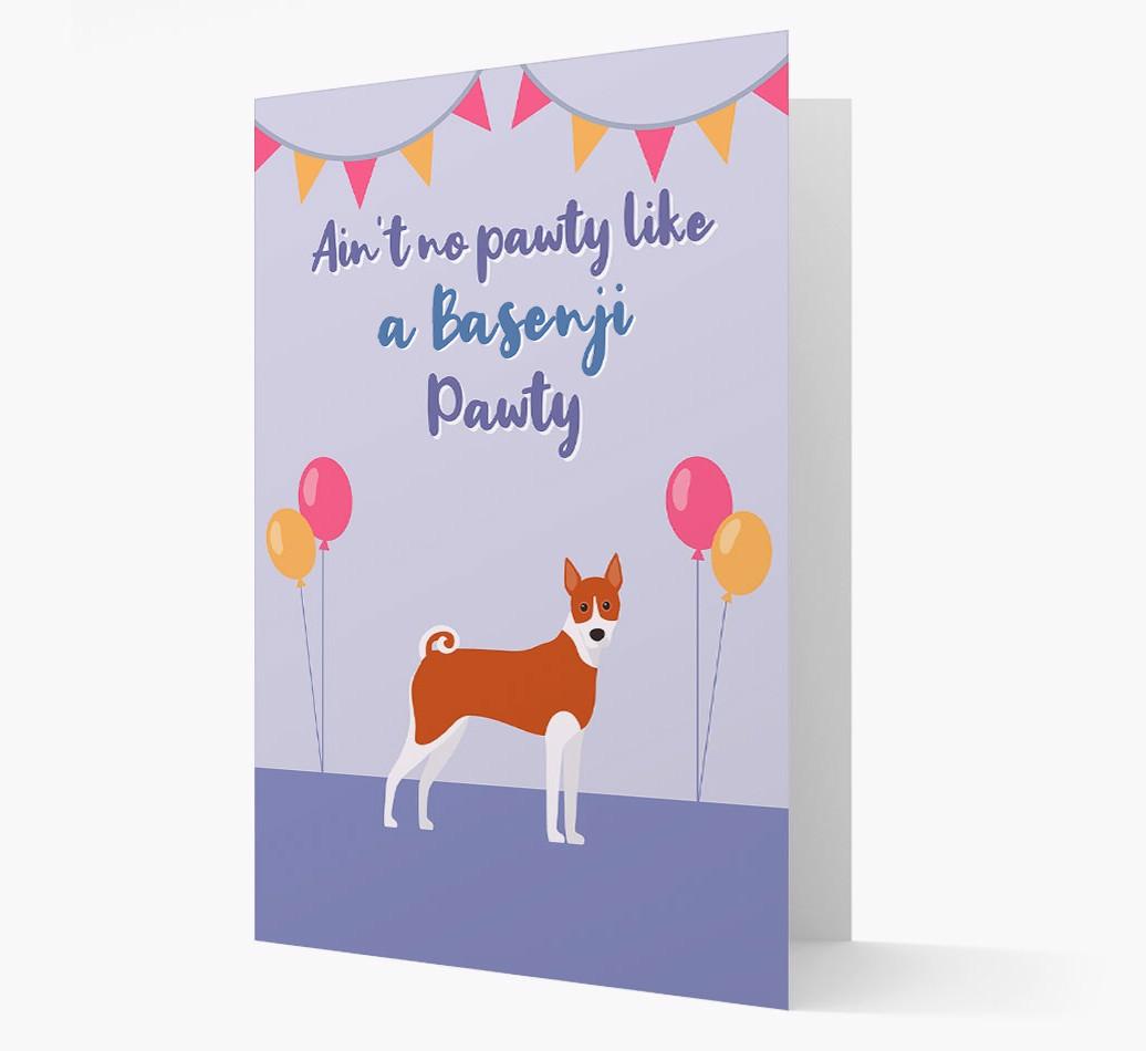Ain't No Pawty: Personalized {breedFullName} Card