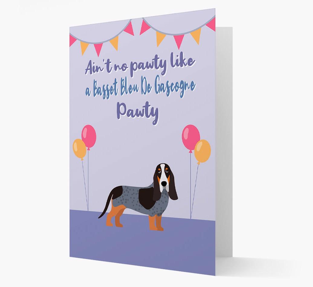 Ain't No Pawty: Personalized {breedFullName} Card