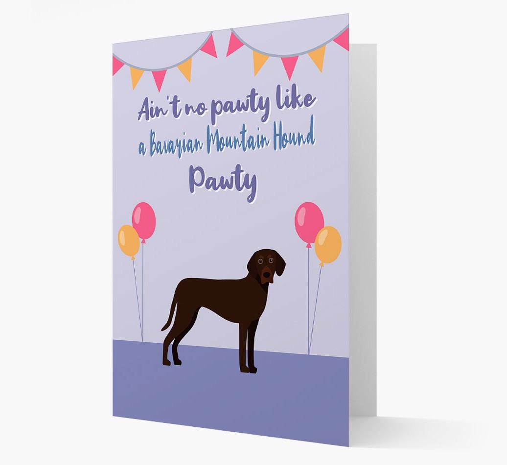 Ain't No Pawty: Personalized {breedFullName} Card