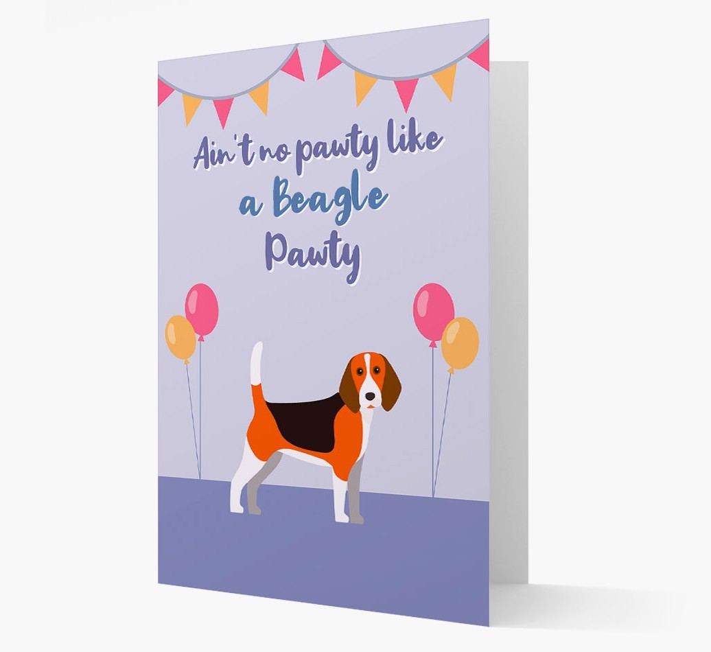 Ain't No Pawty: Personalized {breedFullName} Card