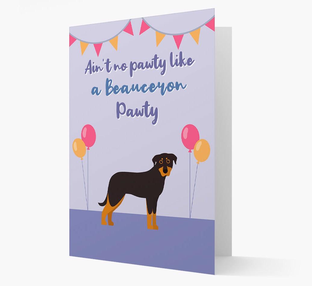 Ain't No Pawty: Personalized {breedFullName} Card