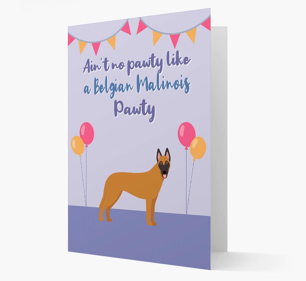 Ain't No Pawty: Personalized {breedFullName} Card