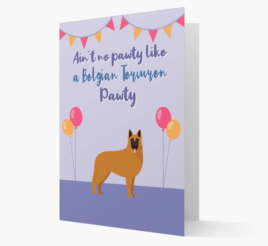 Ain't No Pawty: Personalized {breedFullName} Card