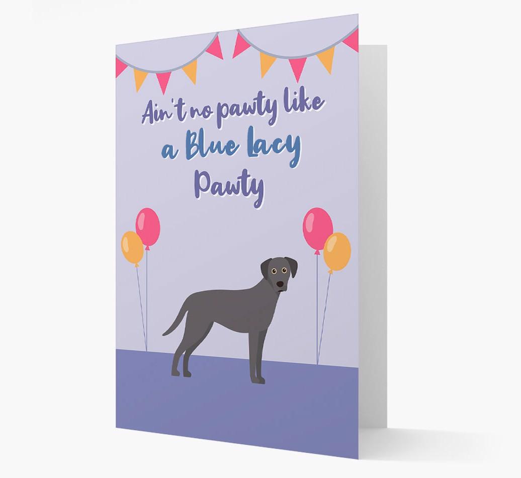 Ain't No Pawty: Personalized {breedFullName} Card