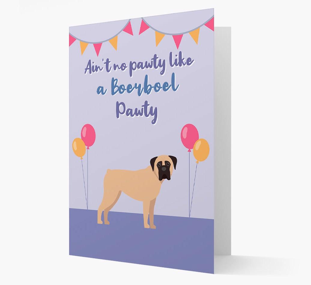 Ain't No Pawty: Personalized {breedFullName} Card