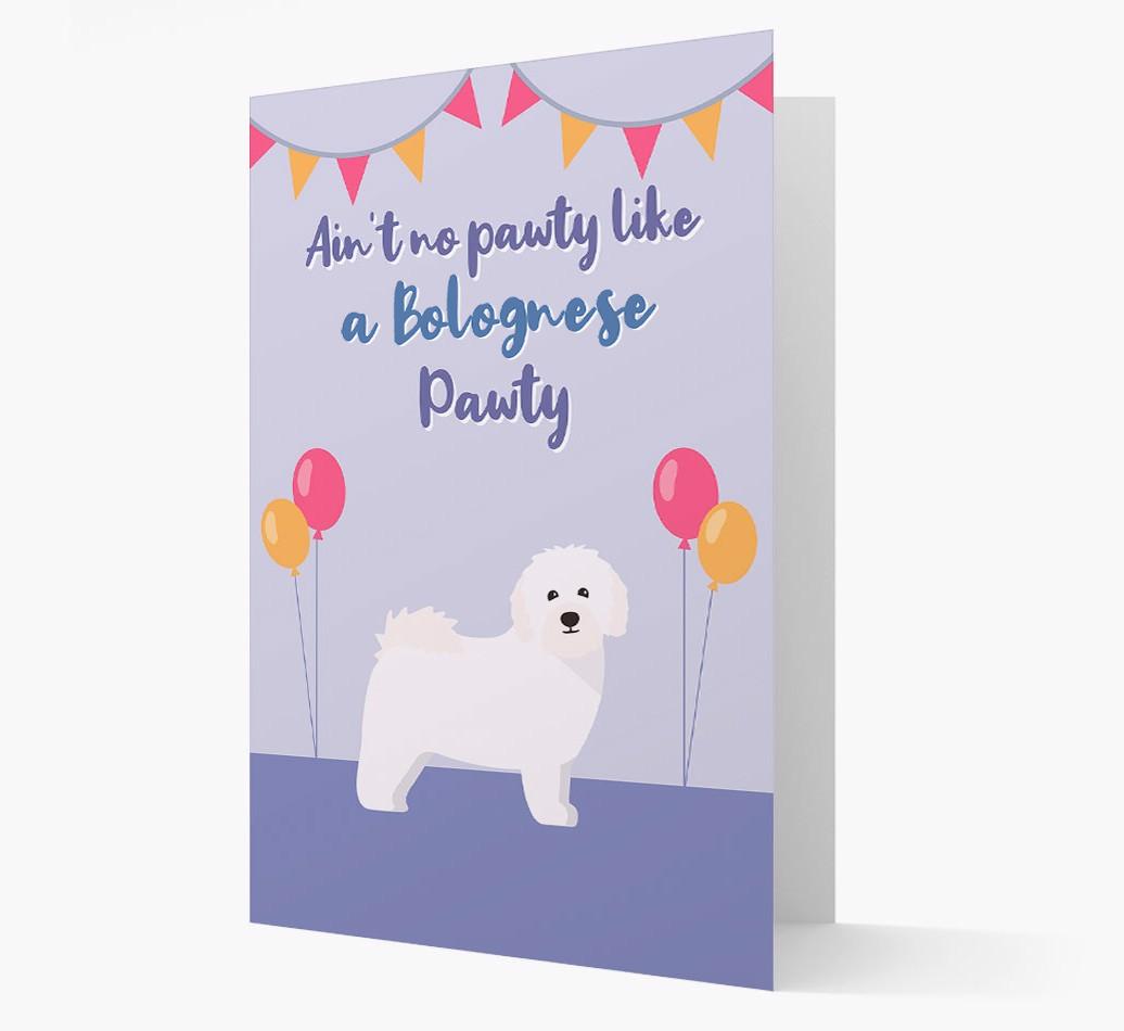 Ain't No Pawty: Personalized {breedFullName} Card