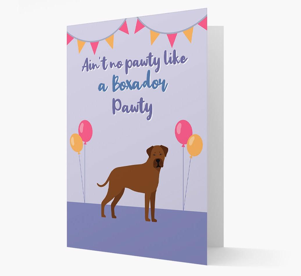 Ain't No Pawty: Personalized {breedFullName} Card