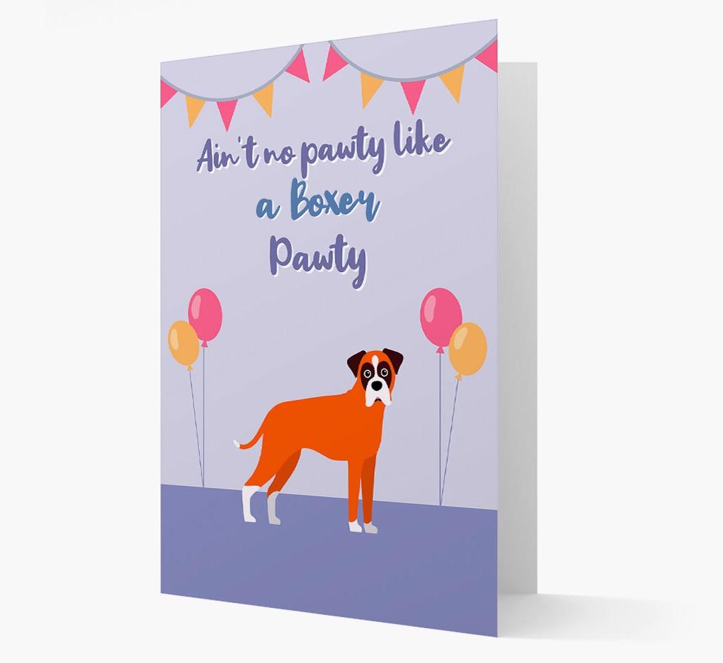 Ain't No Pawty: Personalized {breedFullName} Card