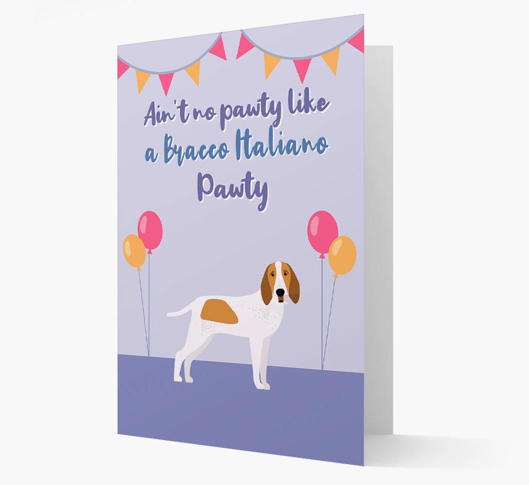 Ain't No Pawty: Personalized {breedFullName} Card