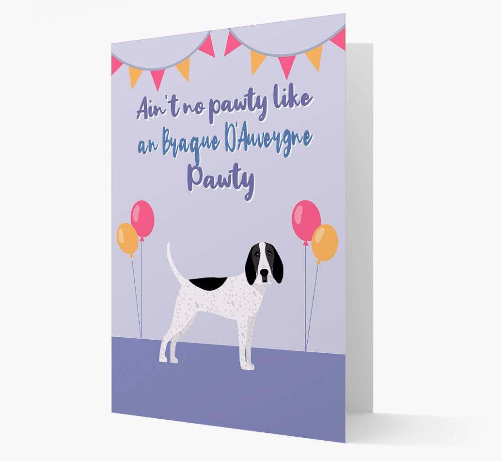 Ain't No Pawty: Personalized {breedFullName} Card