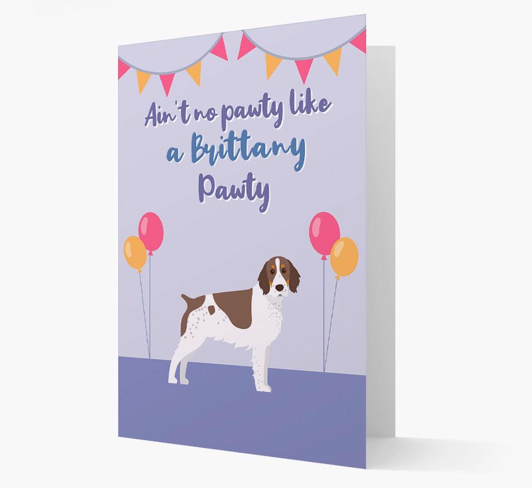 Ain't No Pawty: Personalized {breedFullName} Card