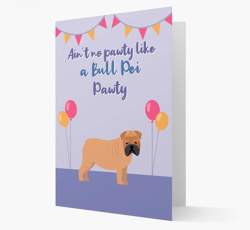 Ain't No Pawty: Personalized {breedFullName} Card