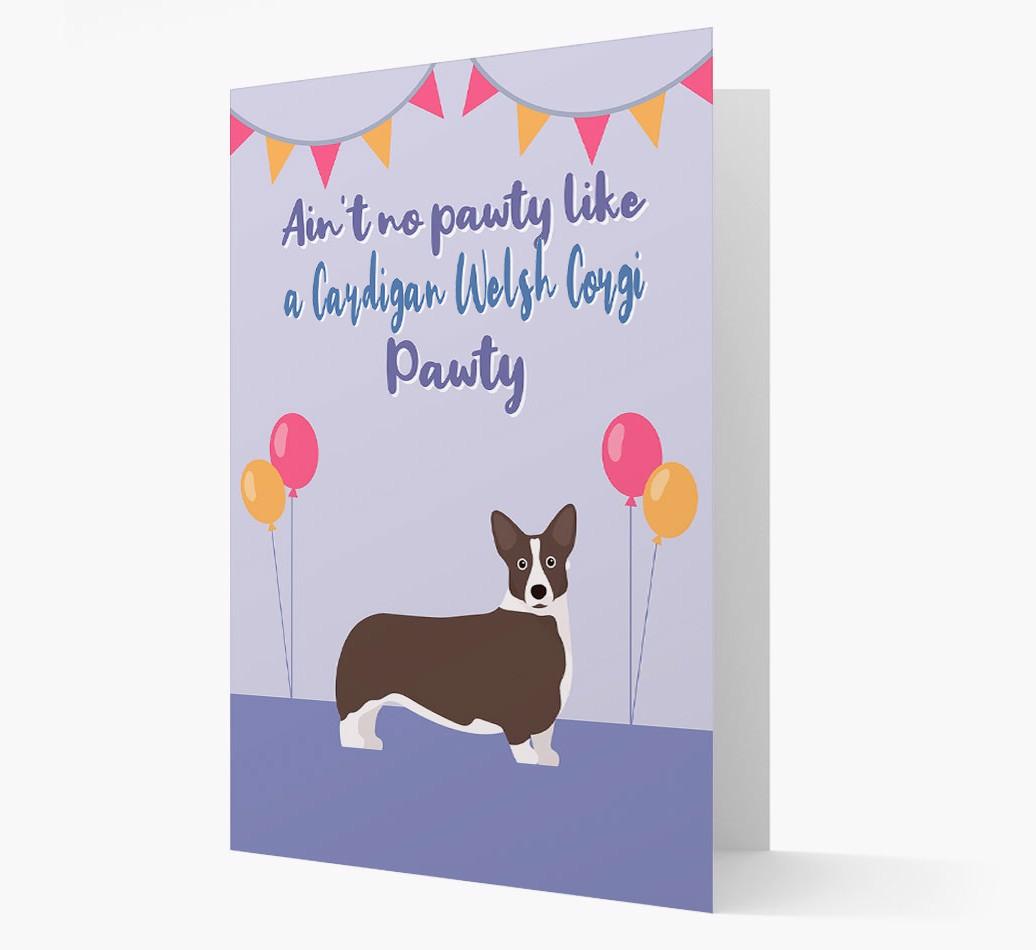 Ain't No Pawty: Personalized {breedFullName} Card