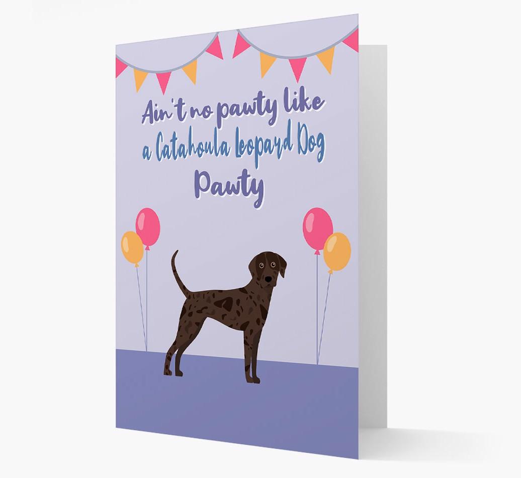 Ain't No Pawty: Personalized {breedFullName} Card